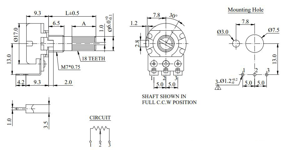 Pot Dimensions