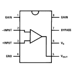 LM386N-4 Low Power Audio Amplifier 1W 8-Pin DIP