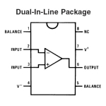 Op-Amp LF411CN JFET Low Offset 8-Pin DIP