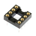 Turned Pin 0.3 inch Dil IC Socket 8 Pin
