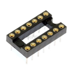 Turned Pin 0.3 inch Dil IC Socket 14 Pin