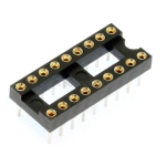 Turned Pin 0.3 inch Dil IC Socket 18 Pin