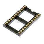 Turned Pin 0.6 inch Dil IC Socket 24 Pin