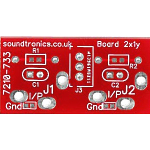 2x1y 1/4" Jack Socket Panel PCB (20x Pitch)