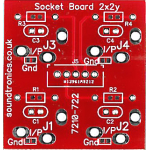 2x2y 1/4" Jack Socket Panel PCB (20x 22y Pitch)