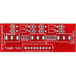 1x3y Toggle Switch Panel PCB (22y Pitch)