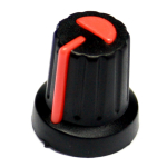 Black mixer style know with orange pointer for T18 6mm pot shafts