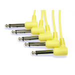 Yellow 1/4" 6.35mm Modular Synth Patch Leads