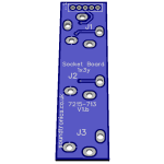 1x3y Jack Socket PCB 3-Way