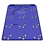 3x4y Jack Socket PCB 12-Way