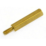 20mm hex spacer brass male female