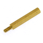 male female brass hex spacer 25mm
