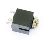 3.5mm stereo jack socket with knurled nut