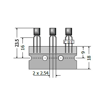 2N3904 Transistor NPN TO-92 60V, 200mA, 625mW, Hobby Pack of 50