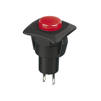Low Profile Push to Make Switch, Red