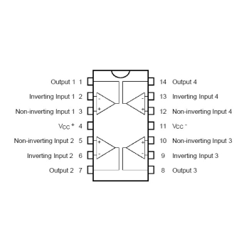 Quad Op-Amp BiFET TL074