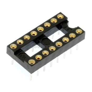 Turned Pin 0.3 inch Dil IC Socket 16 Pin