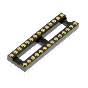 Turned Pin 0.3 inch Dil IC Socket 28 Pin