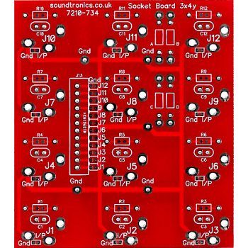 12-way jack socket PCB