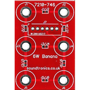 2x3y Banana Socket Panel PCB (20x 18y Pitch)