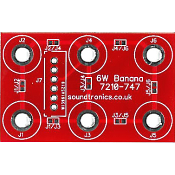 3x2y Banana Socket Panel PCB (18x 18y Pitch)