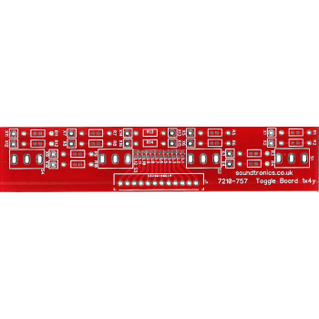 1x4y Toggle Switch Panel PCB (32.5y Pitch)