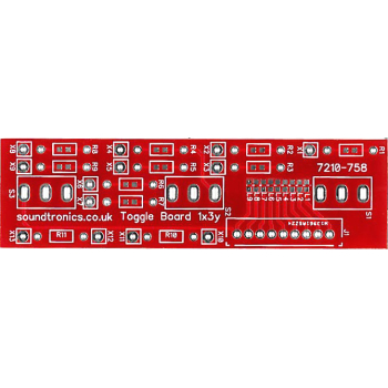 1x3y Toggle Switch Panel PCB (32.5y Pitch)