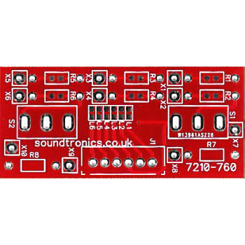 1x2y Toggle Switch Panel PCB (32.5x Pitch)