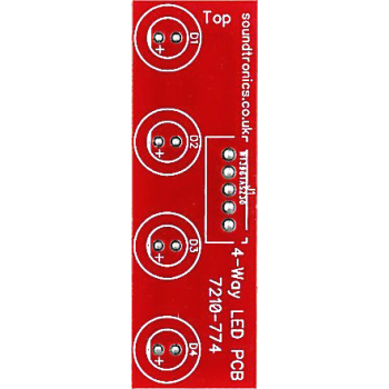 4x1y LED Panel PCB (15x Pitch)