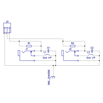 1x2y Jack Socket PCB Schematic