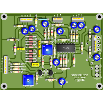 YuSynth Steiner VCF 5U Layout