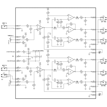 YuSynth Comparators Module Bare PCB Schematic