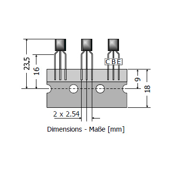 BC557B Diotec Bipolar PNP Transistor TO-92