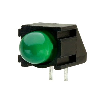 PCB mounting green LED
