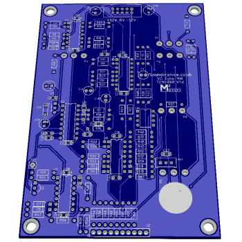 M2Synth VC Echo 160 Bare PCB