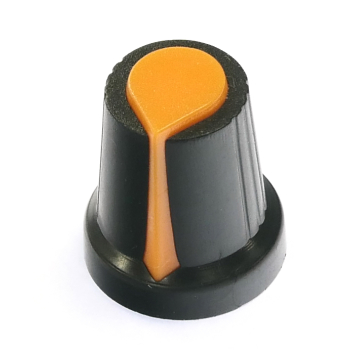 Orange knob for 6mm splined shafts