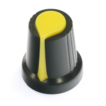 Yellow knob for 6mm splined shafts