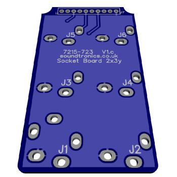 2x3y Jack Socket PCB 6-Way