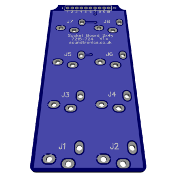 2x4y Jack Socket PCB 8-Way