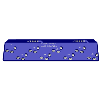 4x2y Jack Socket PCB 8-Way