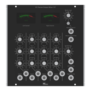 M2Synth MU Format 4-Channel Panning Mixer