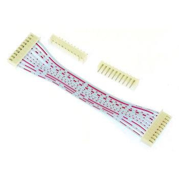 JST header cable with angled sockets
