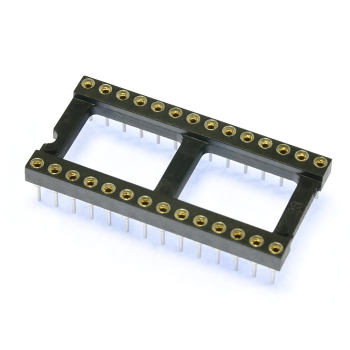 Turned pin 0.6" 28 pin IC socket