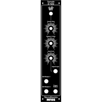 MFOS Micro Sample and Hold Synth Laser Engraved Laminate Front Panel