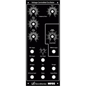 MFOS VCO Synth Laser Engraved Laminate Front Panel