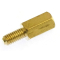 8mm hex male female brass spacer
